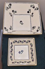 Nicholas Mosse Pansy Square Serving Bowls Set Large Small Ireland