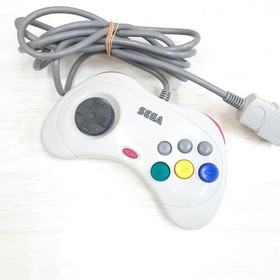 Sega Saturn Japanese White Console bundle with 5 games 1 controller & cables