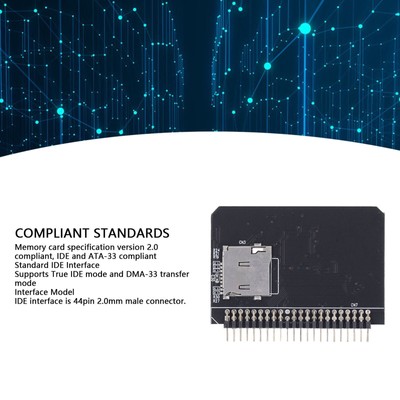 Storage Card to 2.5inch 44Pin Male IDE Adapter Card Storage and Small Memory