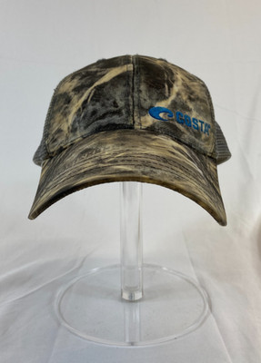 Costa Del Mar Mossy Oak Baseball Cap Snapback Mesh Back Hat Elements Green OSFA