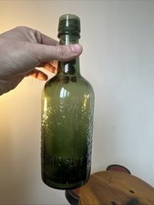 green glass bottle used for mineral water or beerfrom a local brewery in Chorley