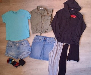 Mädchen Bekleidungspaket Kleidung PAKET 152 H&M Hilfiger