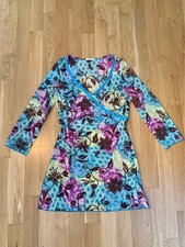 Promod Mesh Longtop 3/4-Arm   Y2K Boho Batik