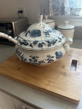Blue Danube Ceramic Lidded Soup Tureen w/Ladle