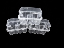 3 Pack 3ml Vial Storage Container Case Clear Plastic Organizer Holder