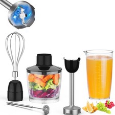 Beyond Elegance 5 in 1 Immersion Hand Blender Set No Motor