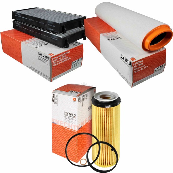 Mahle / Knecht Innenraumfilter LAK 221/S Luftfilter LX 818 ÖLfilter OX 560D-image