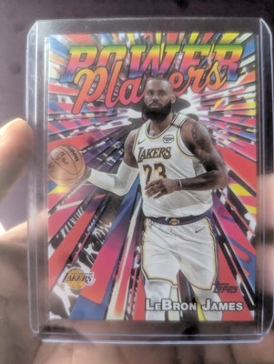 Topps Chrome LeBron James POWER Players PP-7   Lakers Insert   Playoff Stats SP