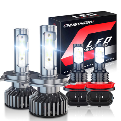 For Toyota Tundra 2014-2019 Combo LED Headlight High/Low Beam Fog Light 4X Bulbs