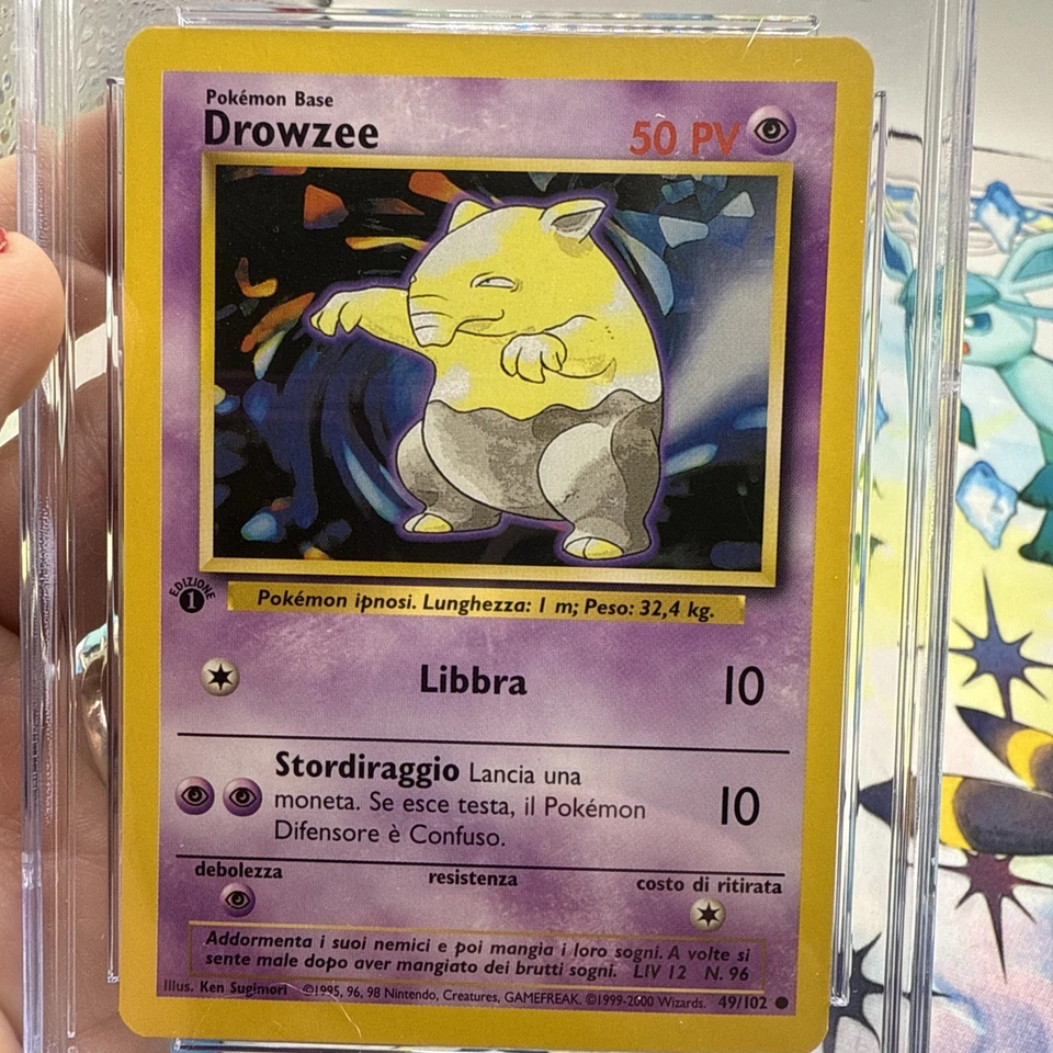 Pokemon Card - Drowzee 1st Edition Italian Base Set 49/102 Common CGC 10 - Image 3 of 4