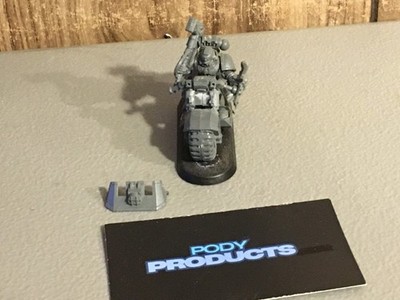 A37766 WARHAMMER 40K SPACE MARINES WOLVES CUSTOM LIEUTENANT ON BIKE MISS BOLTERS