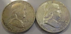 Franklin Half Dollars Lot of 2, 90% Silver-LOT H