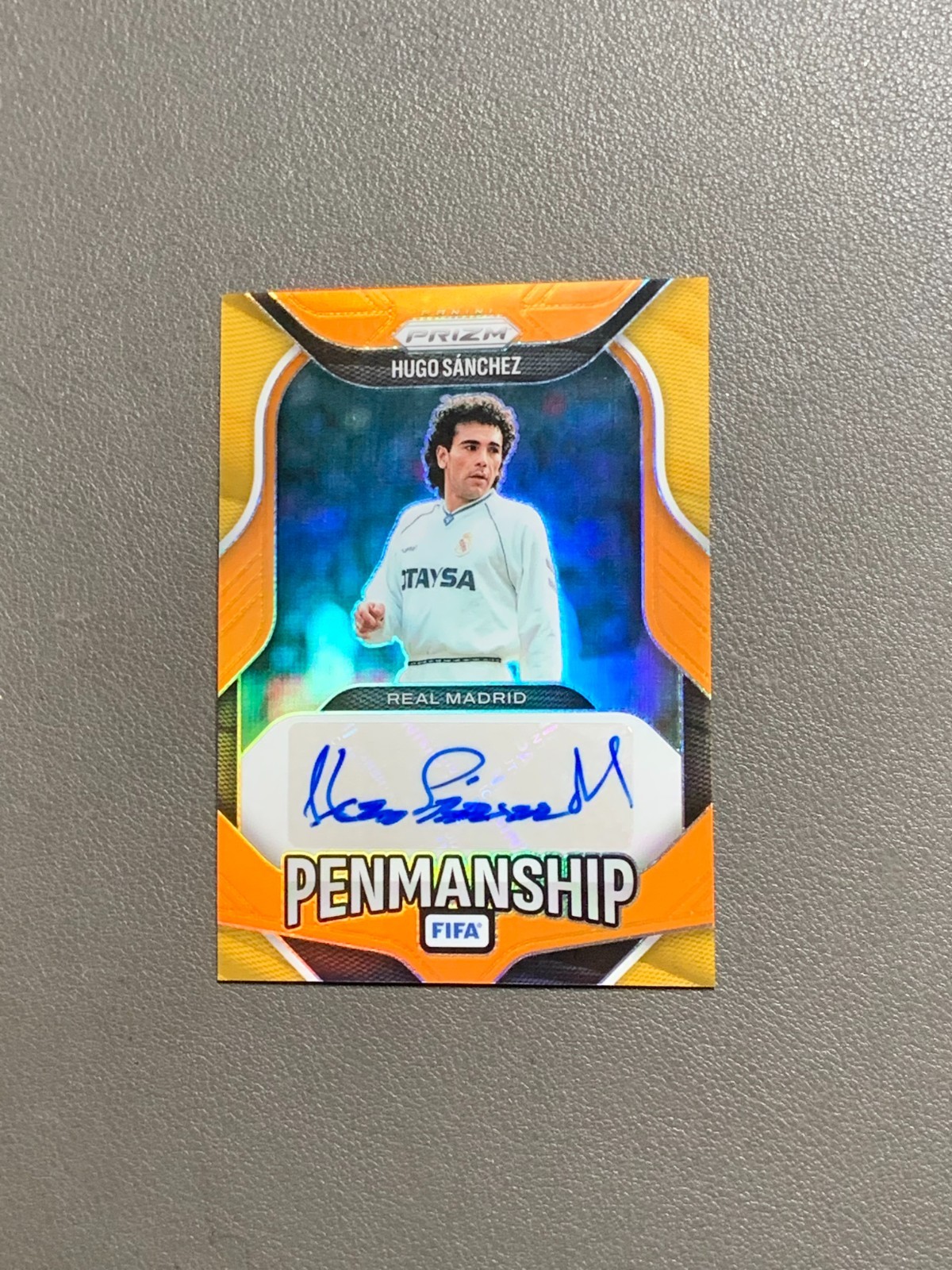 2025-26 Panini Prizm FIFA Soccer Hugo Sanchez Penmanship Auto /25
