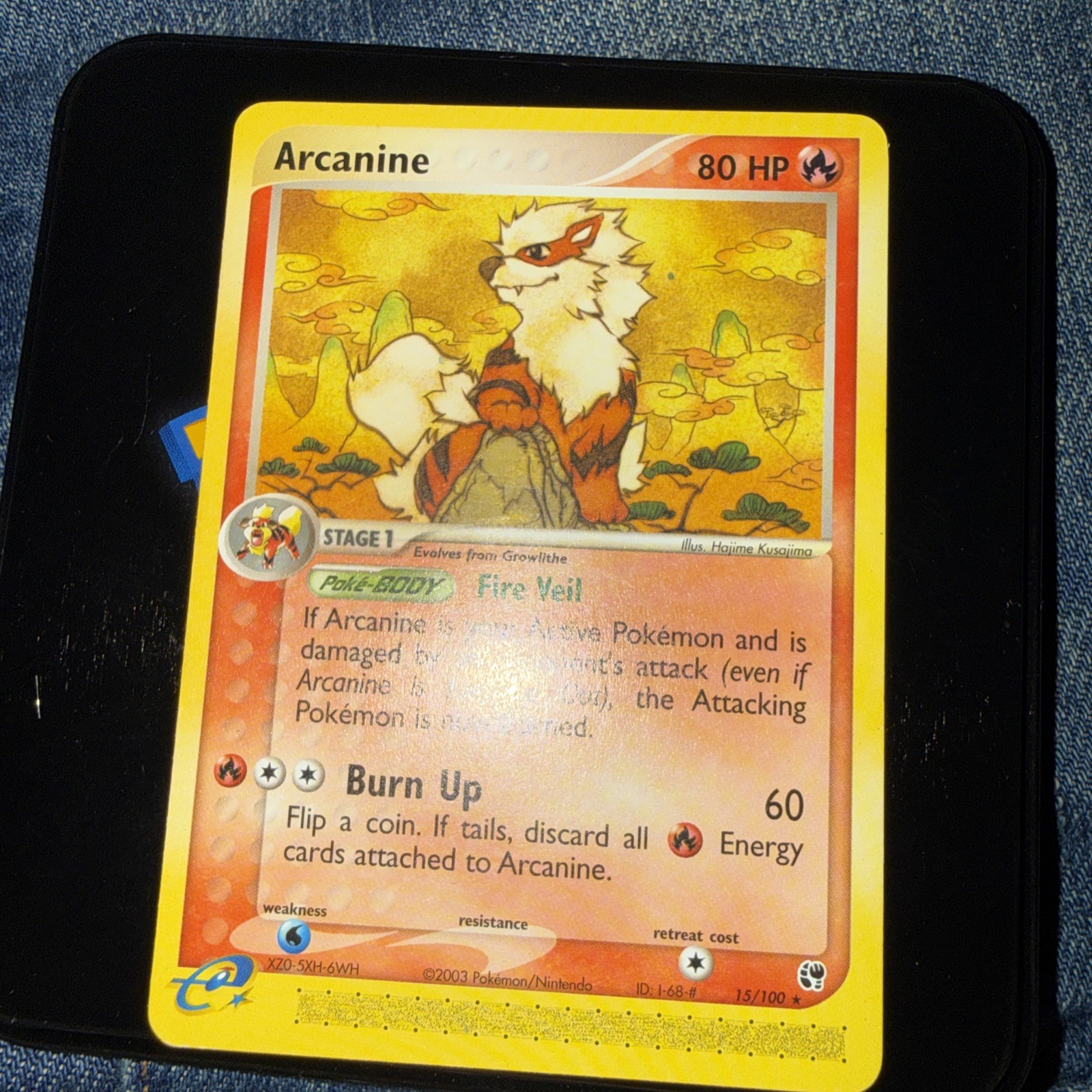Arcanine - 15/100 EX Sandstorm 2003 - E Reader - Pokémon TCG - NM