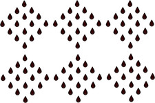 Fashions Tear Drop Small Velvet Tilak Bindi for Women Maroon Bindis for Ladies