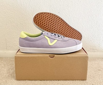 Vans Sport Low Skateboarding Shoes Purple/Lime/White Men s Size 11.5/Women s 13