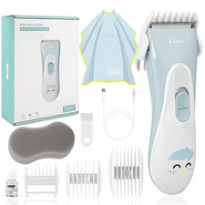 Baby Hair Clippers, Ceramic Blade Electric Kids Hair Trimmer, Cordless Rechar...