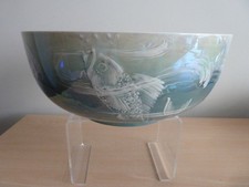 STUNNING ART DECO SHELLEY CERAMIC BOWL BY WALTER SLATER