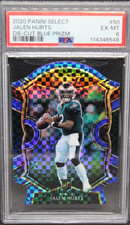 2020 Select Concourse Die-Cut Blue Prizm Jalen Hurts PSA 6 EX-MT Eagles #50
