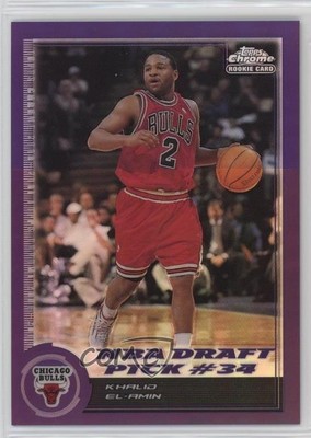 2000-01 Topps Chrome Refractor 89/199 Khalid El-Amin #184 7v7