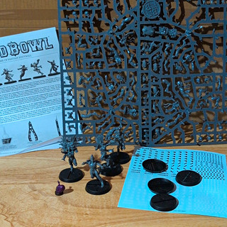 GW Blood Bowl Elf Team. 4 Assembled As Dark Elves 8 Unassembled. 4 Bases Missing