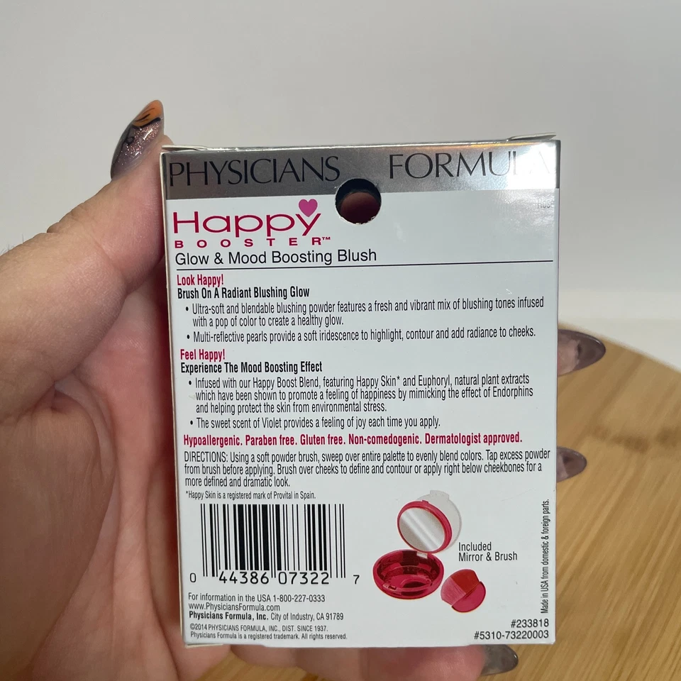 Physicians Formula Happy Booster Glow & Mood Boosting Blush Rose #7322 - Image 4 of 4