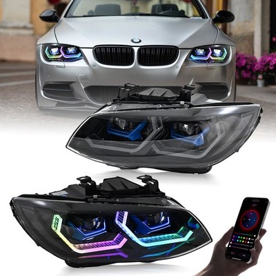 Full LED Headlights Xenon For BMW 3 Series E92 E93 2011-2013 Front Lamp Assembly