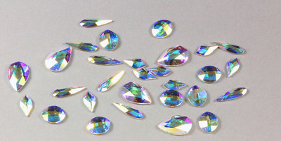 Superior PRIMERO Strass Steine Kleinen Kristalle Crystal AB Farbe Nageldesign