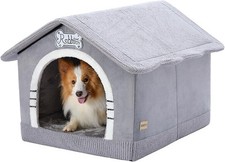 Dog House with Frame Large Dog Cave Bed Insulated Cozy Suitable for 25-60 Lb
