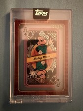 Disney 2025 Topps Mint Mickey Mouse Queen Of Hearts Ace Of Spades Omega 125/125