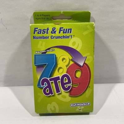 New 7 ATE 9 CARD GAME Play Monster Games Complete Fast & Fun Sealed Cards