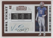 2019 Contenders Draft Picks College Bowl Ticket 43/99 Vosean Joseph Auto 0mx0