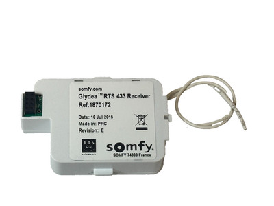 Somfy Glydea RTS 433, Receiver Plug In Control Module Ref. 1870172 - PreOwned