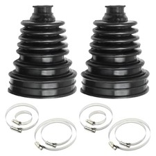 2Pcs Universal Automotive CV Boots, 5 Inch 125-130 mm Silicone CV Joint Black