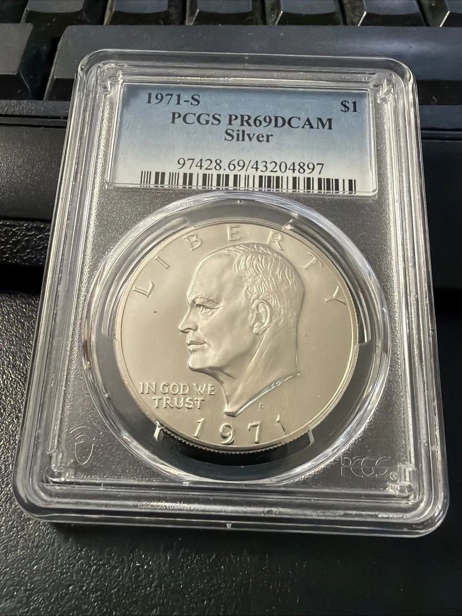 25+ Grade PR 69 Proof Eisenhower Dollars 1971-1978 for sale