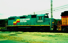 ORIGINAL KODACHROME SLIDE SEABOARD SYSTEM GP38-2 #2525 22. OKTOBER 1986