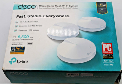 TP-Link Deco M5 AC1300 Whole Home Wireless Wi-Fi Mesh System