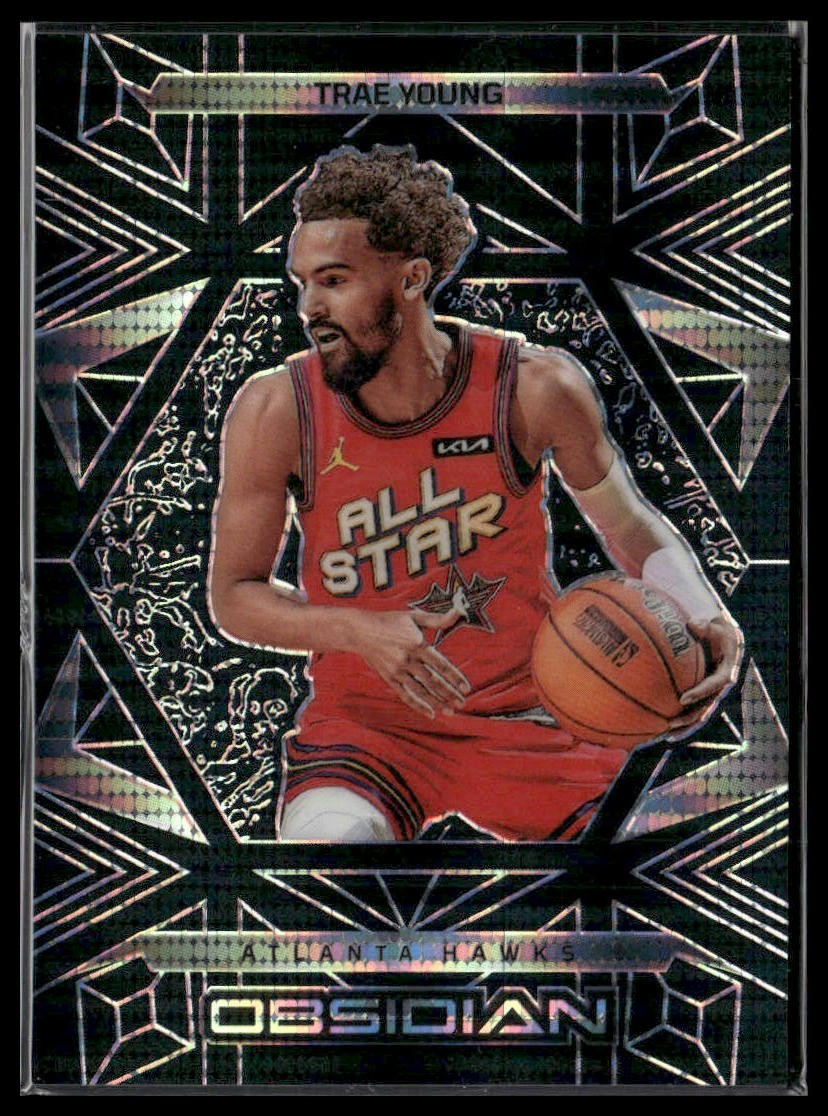 Trae Young 2024-25 Panini Obsidian Electric Etch International #197 Hawks