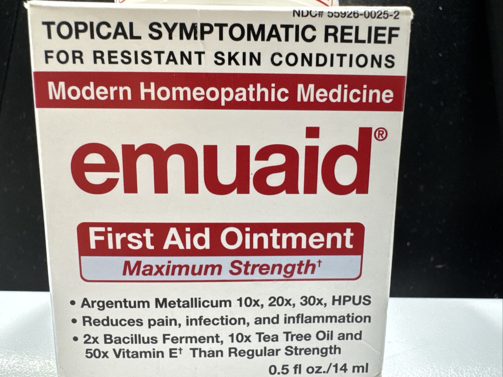 EMUAID Modern Homeopathic First Aid Ointment -💥0.5oz./14ml💥- Exp.07/2026.