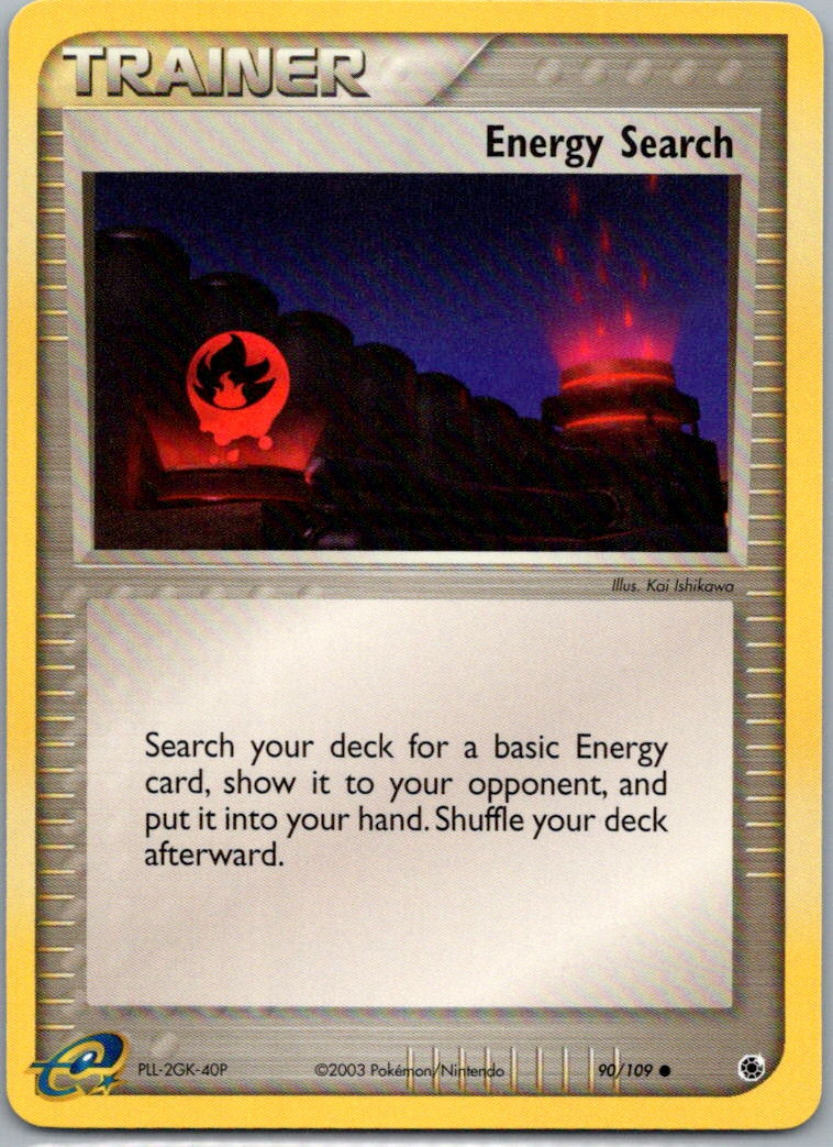 Pokemon Energy Search Ruby and Sapphire 90/109 Near Mint NM