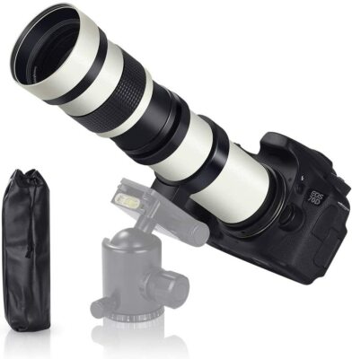 Mirror Lens Jintu Canon Sl3 Mount EF 650-1300mm F8 Telephoto Lens