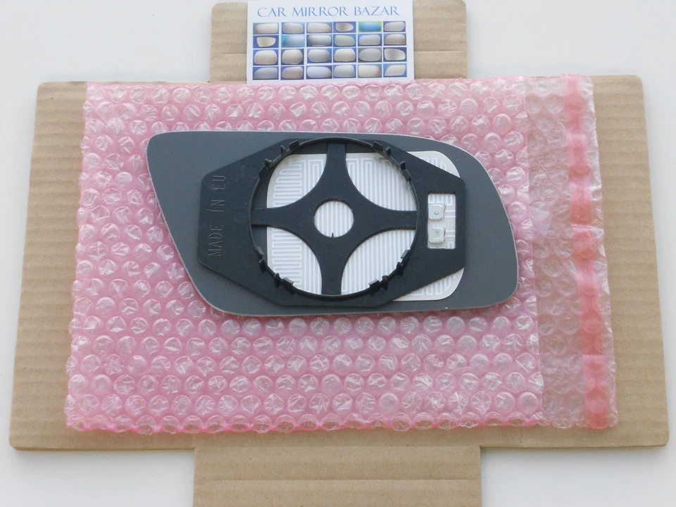 685LFH HEATED Mirror Glass + BACKPLATE for Audi A4 A6 A8 S4 S6 S8 Driver Side LH - Image 2 of 4