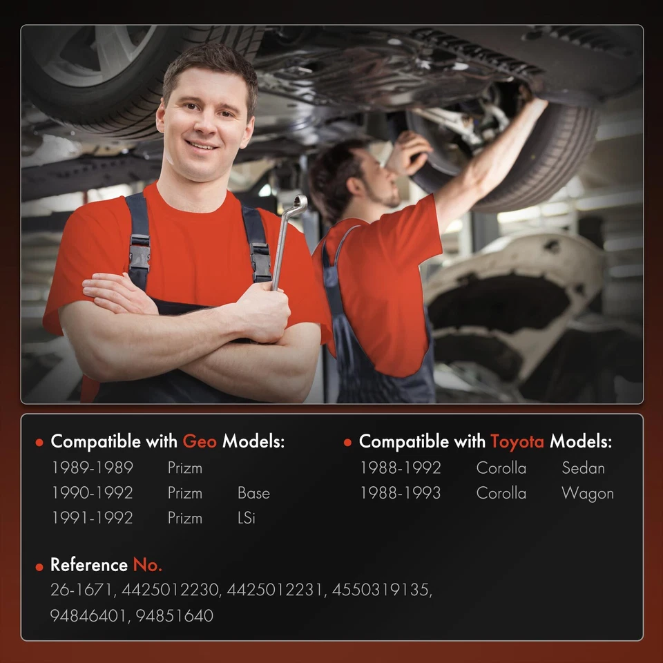 Power Steering Rack and Pinion Assembly for Toyota Corolla 1988-1993 Geo Prizm - Image 2 of 4