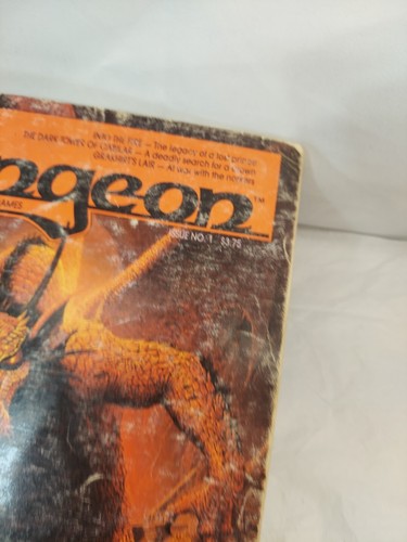 Dungeon Magazine Issue 1 TSR D&D 1986 RARE Vintage RPG Module Campaign Book - Picture 2 of 4