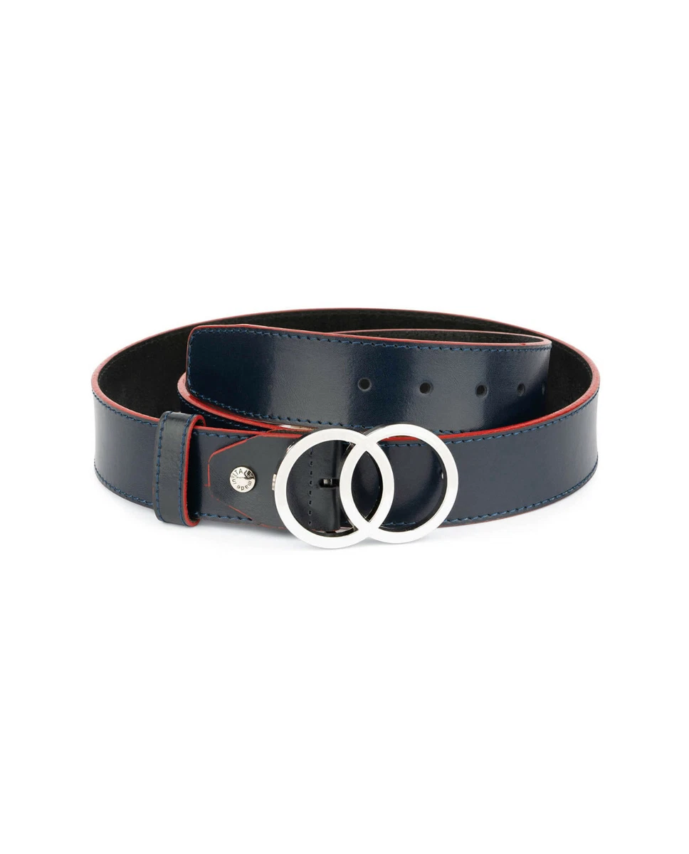 Navy blue belt shop womens