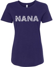 Nana Typography Women's T-Shirt Grandma Birthday Gift Idea
