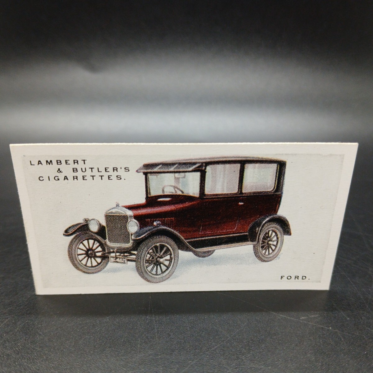 lambert & butler cigarette cards 1926 Lambert Butler Antique Classic Motor Cars #21 Ford Tobacco Cigarette  Card