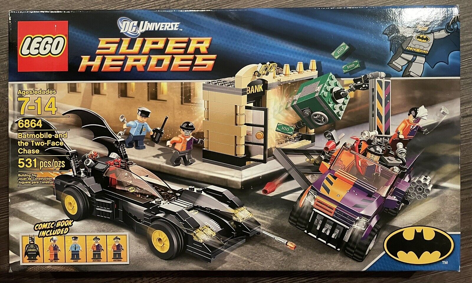 LEGO DC SUPER HEROES Batmobile and the Two-Face Chase 6864 NEW SEALED RETIRED