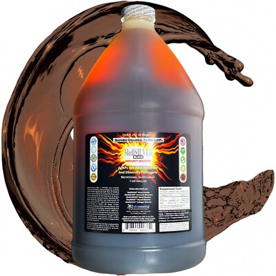 MediSILVER  BLACK Immunity Booster Diatomic True Colloidal Silver AgNP: 1 Gallon