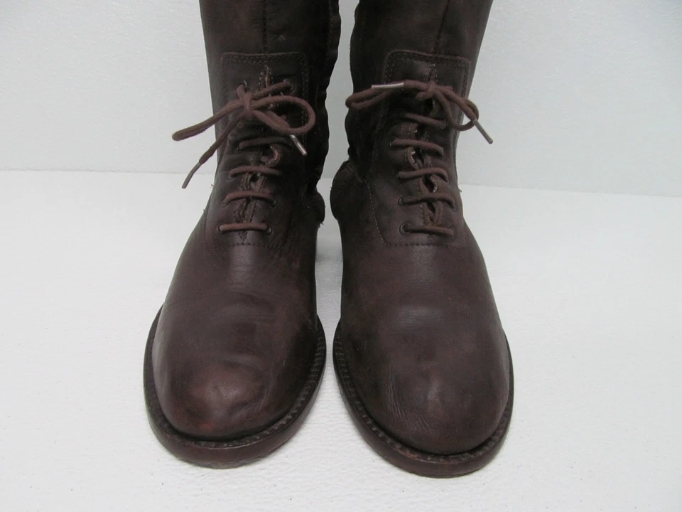 Bota Steven Trooper Cuero Marrón Alta Ecuestre Para Mujer Talla 6.5 M Foto 3 de 4